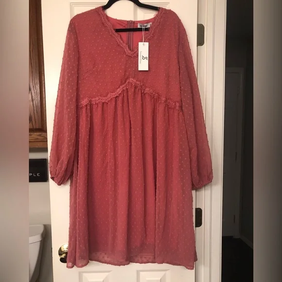 Jasambac | Dresses | Jasambac Size M Boho Western Coastal Cowgirl Style  Ladies Burnt Orange Dress | Poshmark